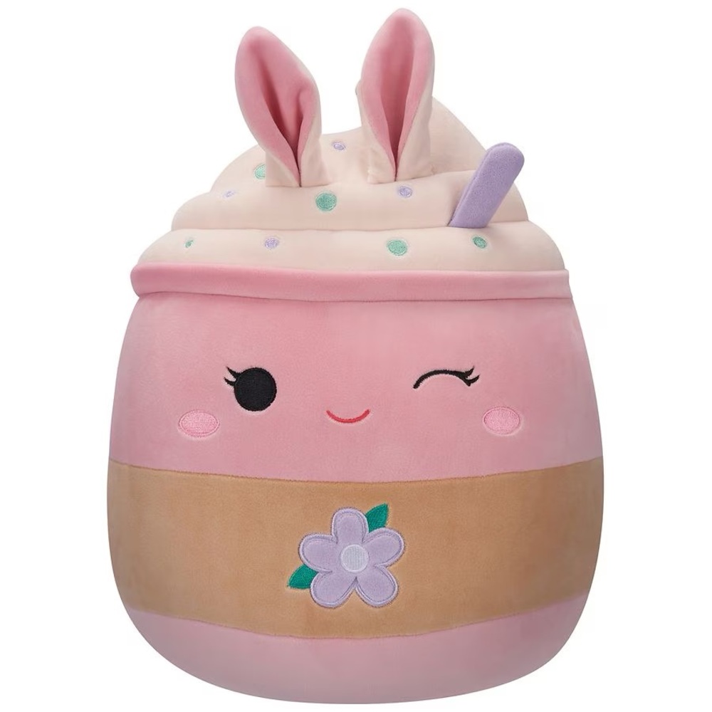 Squishmallows Plush Large 14 Inch Pink Suey Bunny Milkshake Easter 2024 - Picture 1 of 9